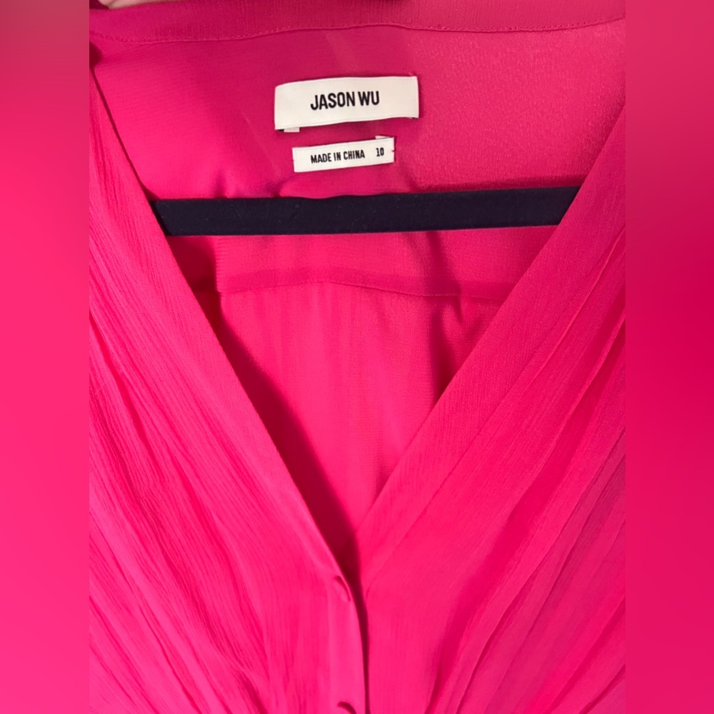 Jason Wu Pink Midi Dress - Picture 3 of 5